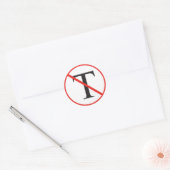 Sticker Rond Pas d'autocollant Tea Party (Enveloppe)