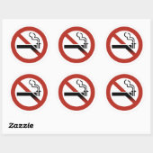 Sticker Rond Pas d'autocollants de logo (Feuille)