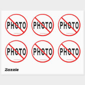 Sticker Rond Pas d'autocollants photo-3 pouces-feuille de 6 (Feuille)