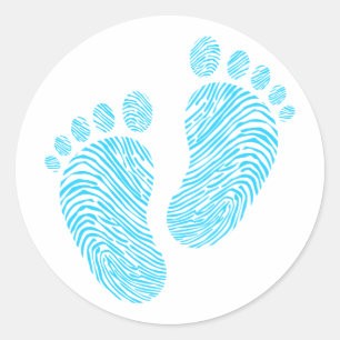 Sticker Rond Pas de bébé