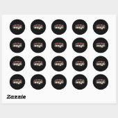 Sticker Rond Pas De Boo-rée Ghost Ballet Dancer Halloween Danci (Feuille)