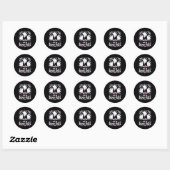 Sticker Rond Pas De Boo-rée Ghost Ballet Danse Professeur Funny (Feuille)