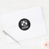 Sticker Rond Pas De Boo-rée Ghost Ballet Danse Professeur Funny (Enveloppe)