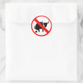 Sticker Rond Pas de Bull (Sac)