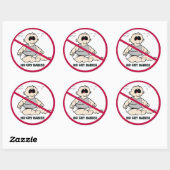 Sticker Rond Pas de Crybabies ! ! ! (Feuille)