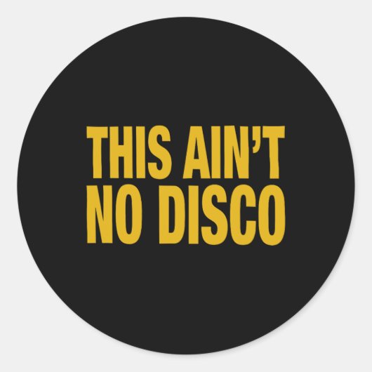 Sticker Rond Pas de discothèque (Devant)