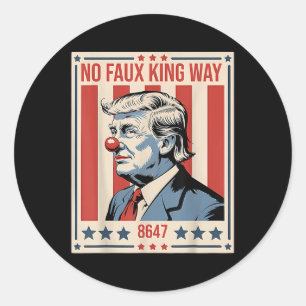 Sticker Rond Pas de faux chemin du roi 86 47