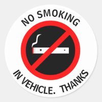 PAS DE FUMEUR DANS LE VÉHICULE. MERCI
