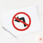 Sticker Rond Pas de gauche (Enveloppe)