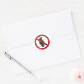 Sticker Rond Pas de grenades (Enveloppe)