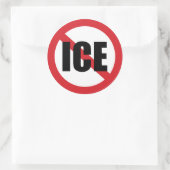 Sticker Rond Pas de ICE (Sac)