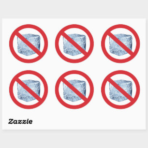 Sticker Rond Pas de ICE