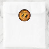 Sticker Rond Pas De Kangaroos En Autriche Kangaroo (Sac)