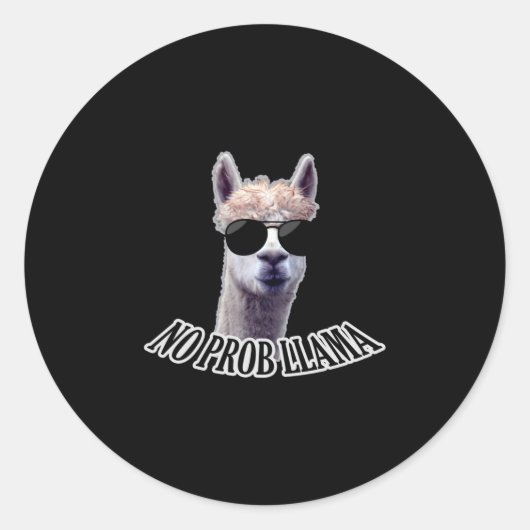 Sticker Rond Pas de lama à sonde (Devant)