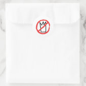 Sticker Rond Pas de logo de rois (Sac)