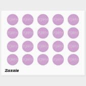 Sticker Rond PAS de nuit amateur (Feuille)