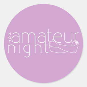 Sticker Rond PAS de nuit amateur