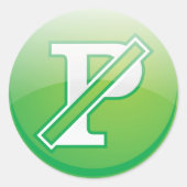 Sticker Rond Pas de parking (Devant)