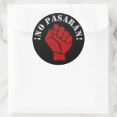 STICKER ROND PAS DE PASARAN (Sac)