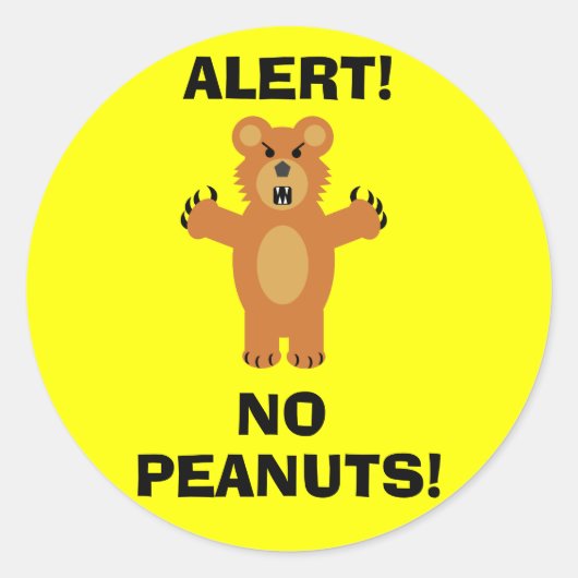 STICKER ROND PAS DE PEANUTS ! (Devant)