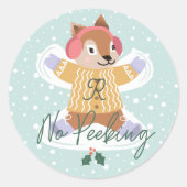 Sticker Rond Pas de Peeeete mignon Écureuil d'écureuil d'Ange d (Devant)