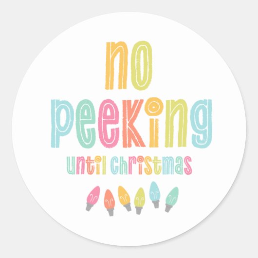 Sticker Rond Pas De Pékin Jusqu'À Noël (Devant)