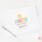 Sticker Rond Pas De Pékin Jusqu'À Noël (Enveloppe)