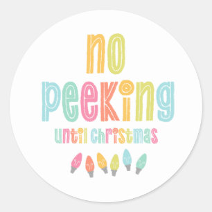 Sticker Rond Pas De Pékin Jusqu'À Noël
