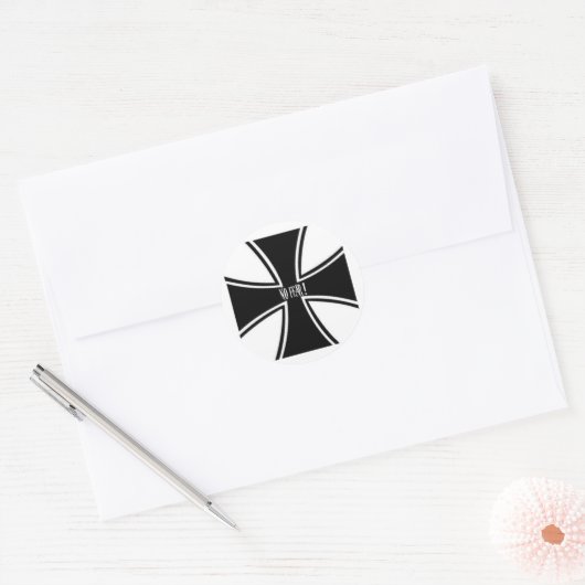 Sticker Rond Pas de peur (Enveloppe)