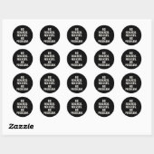 Sticker Rond Pas de planches, pas d'arbitres, pas de problème, (Feuille)