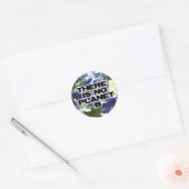 Sticker Rond Pas de planète B (Enveloppe)