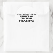 Sticker Rond Pas de pleurs en formation (Sac)