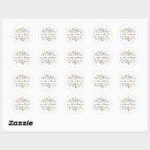 Sticker Rond Pas de pluie, pas de fleurs | (Feuille)