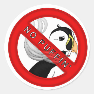 Sticker Rond Pas de Puffin