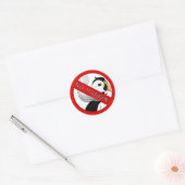 Sticker Rond Pas de Puffin (Enveloppe)