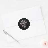 Sticker Rond Pas de quêtes secondaires de procrastination Drôle (Enveloppe)
