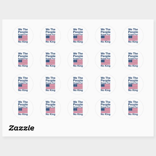 STICKER ROND PAS DE ROIS ! (Feuille)