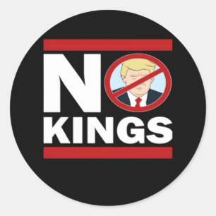 Sticker Rond Pas de rois Anti Classique Minimal Propre