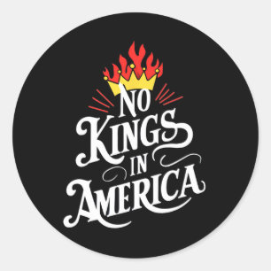 Sticker Rond Pas De Rois Aux Etats-Unis Décision De La Cour Dém