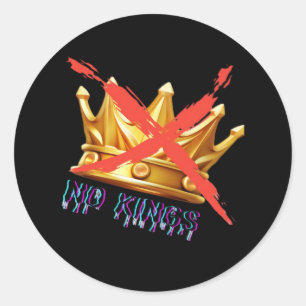 Sticker Rond Pas de rois design tendance