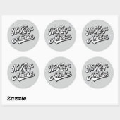 Sticker Rond Pas de rois en Amérique (Feuille)