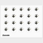 Sticker Rond Pas de rois en Amérique Essential Cool Unique (Feuille)