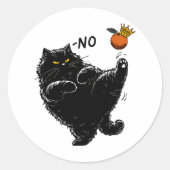 Sticker Rond Pas De Rois En Amérique Nous Le Peuple Chemise Pol (Devant)