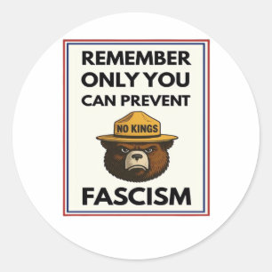 Sticker Rond Pas de rois, rappelez-vous que vous seul pouvez em