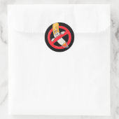 Sticker Rond Pas de signe anti-tabac (Sac)