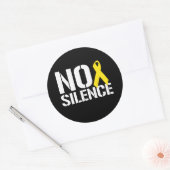 STICKER ROND PAS DE SILENCE (Enveloppe)