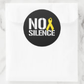 STICKER ROND PAS DE SILENCE (Sac)