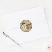 Sticker Rond Pas de Snowman de Pékin (Enveloppe)