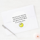 Sticker Rond Pas de sollicitation (Enveloppe)