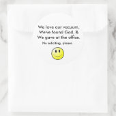 Sticker Rond Pas de sollicitation (Sac)